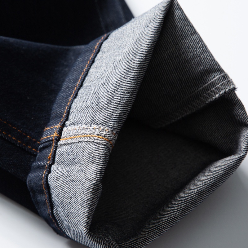 Denim Raw Color Loose Straight Casual Versatile Jeans Men