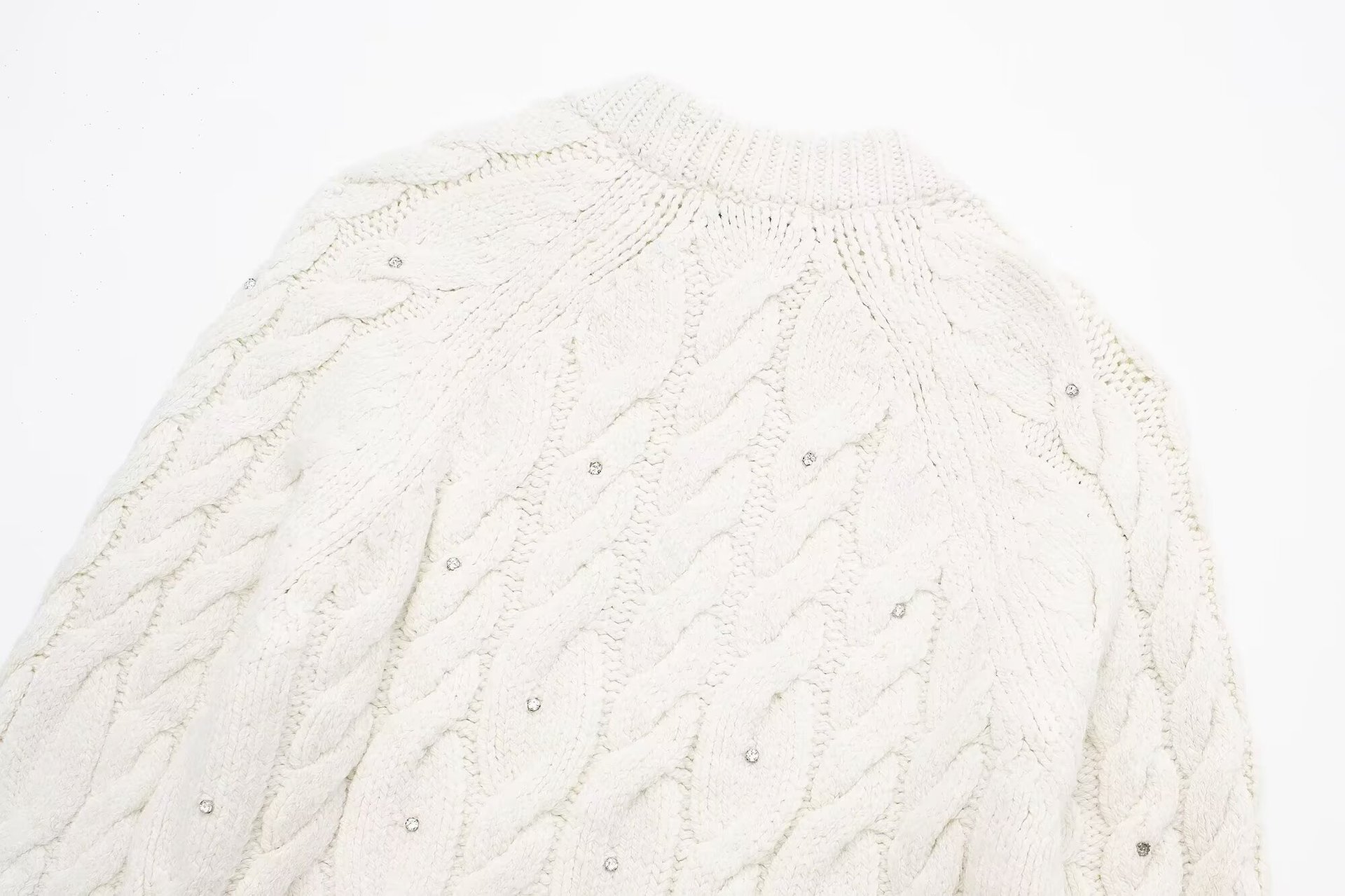Bright eight ply knitted sweater
