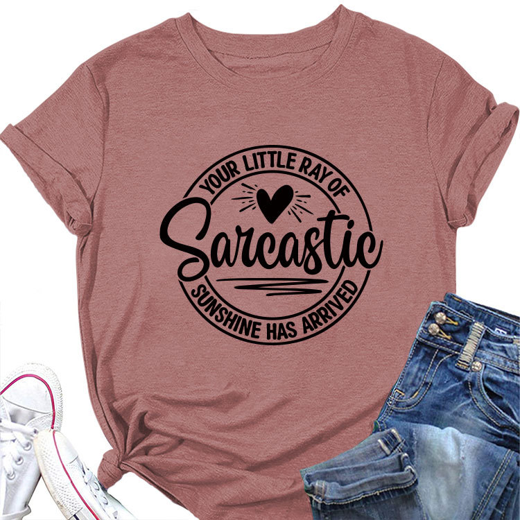 Ladies Geometric V Neck T-shirt