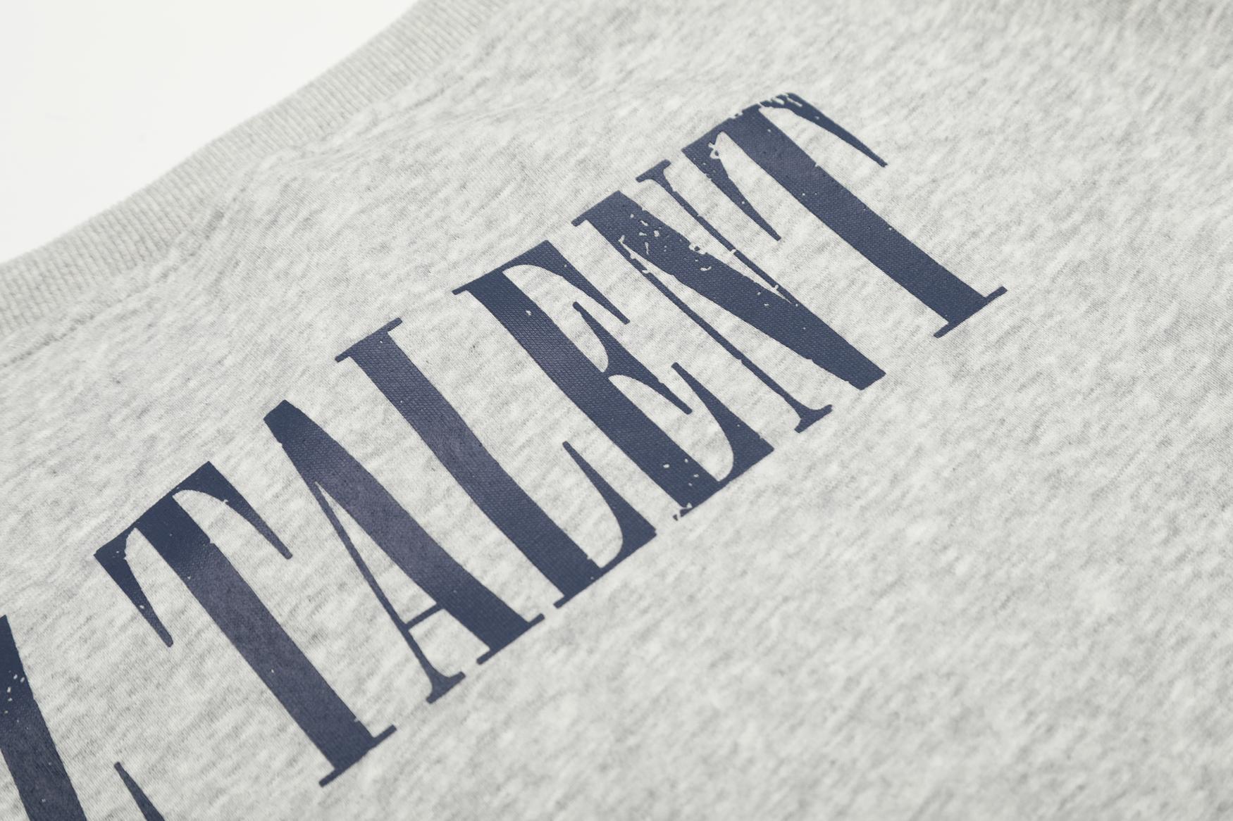 Asymmetric Text Cotton Polyester Hoodie Ladies