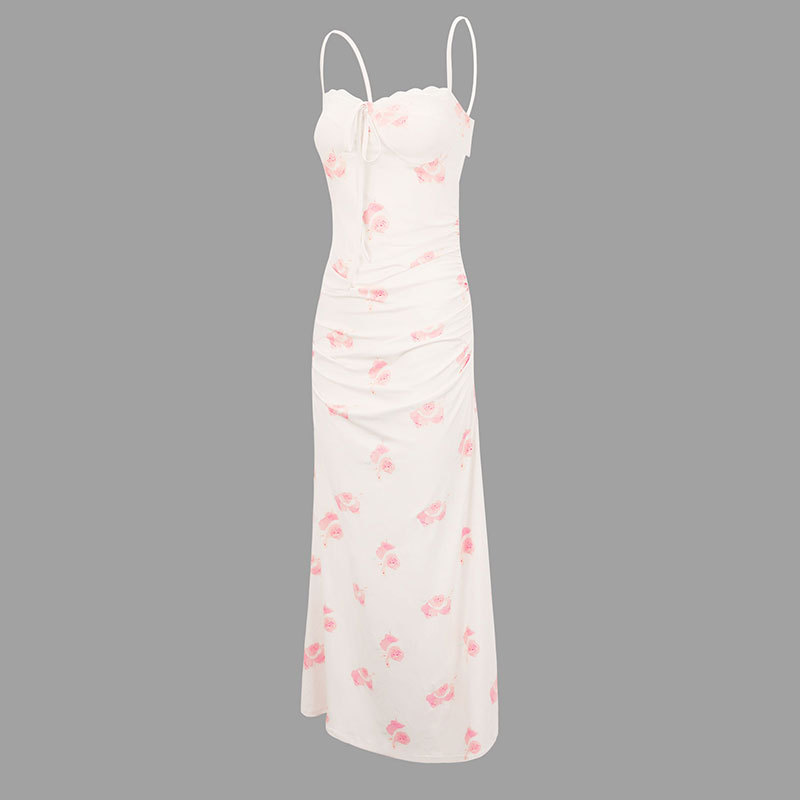 One-Shoulder Sleeveless Fitted Maxi Dress