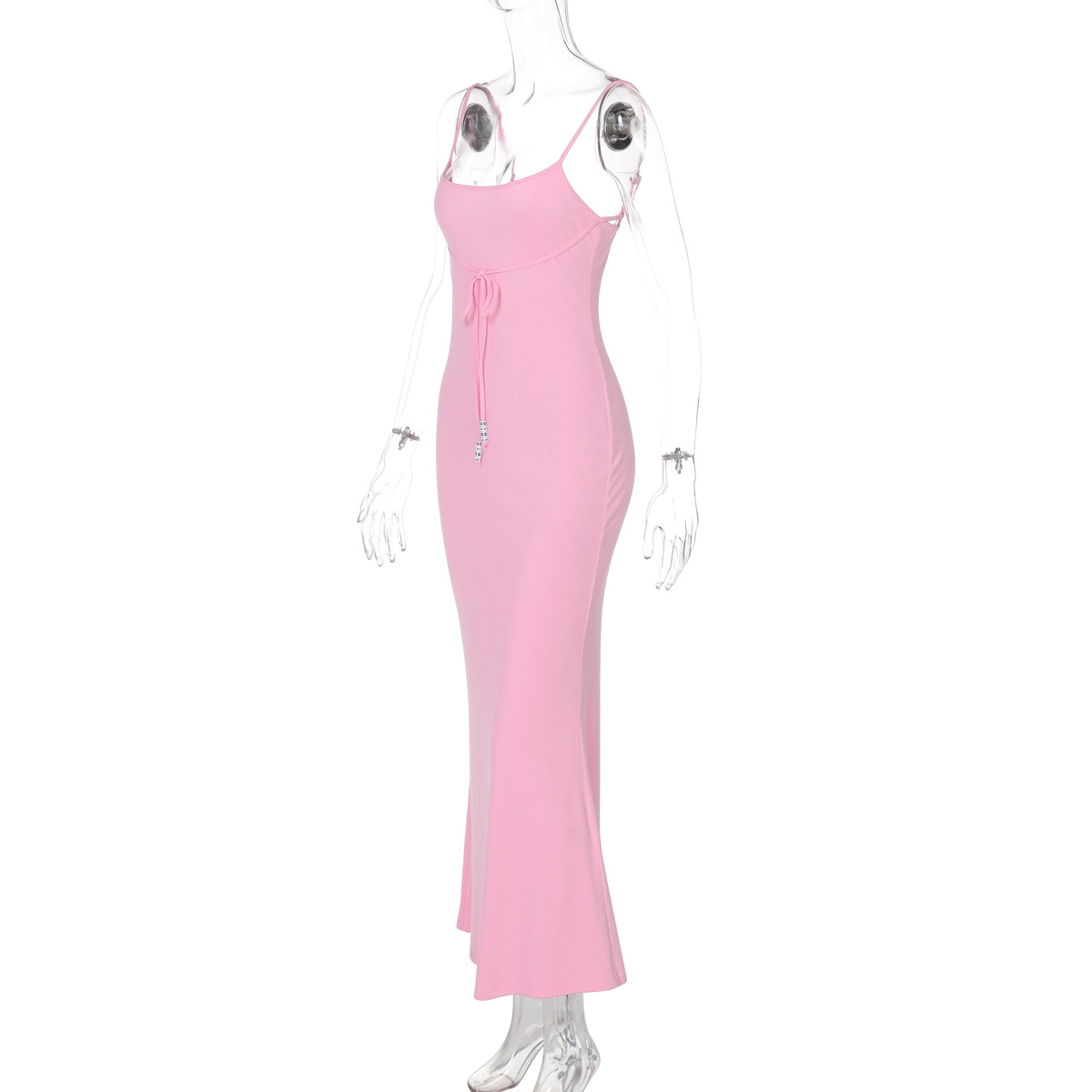 Asymmetric Neckline Bodycon Evening Dress