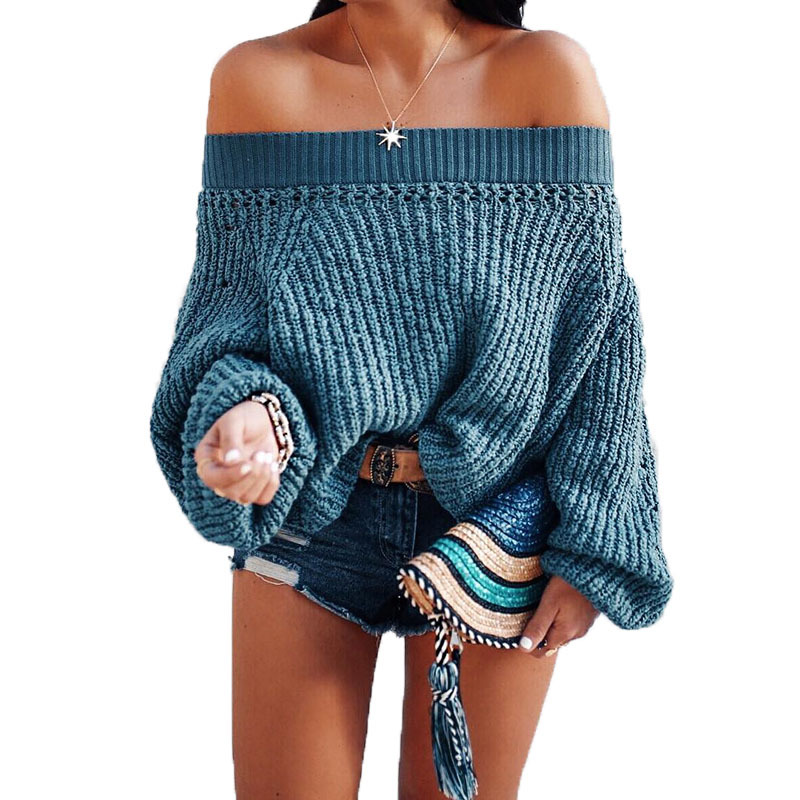 Asymmetric Neckline Slouchy Balloon Stretch Top