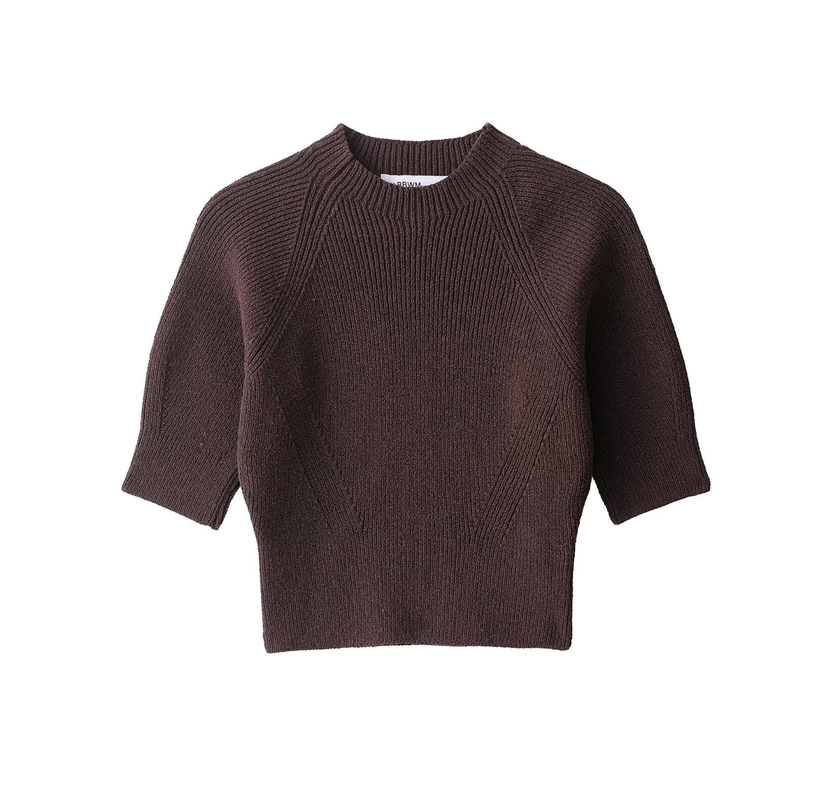 Ladies' Plain Elbow-Length Polyester Sweater