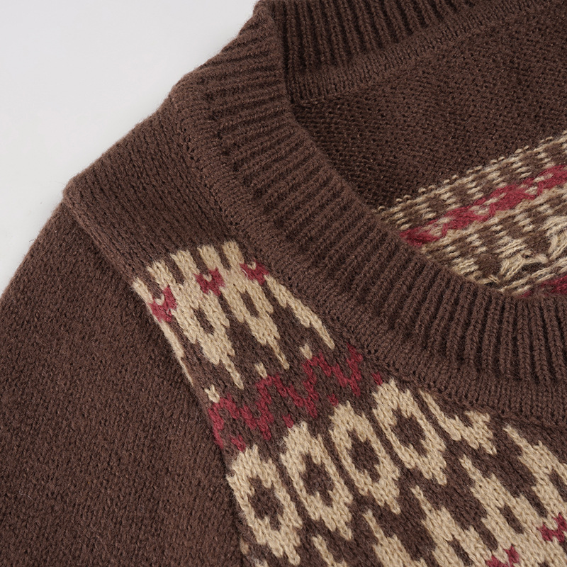 Two-tone Slim Thermal Henley Sweater