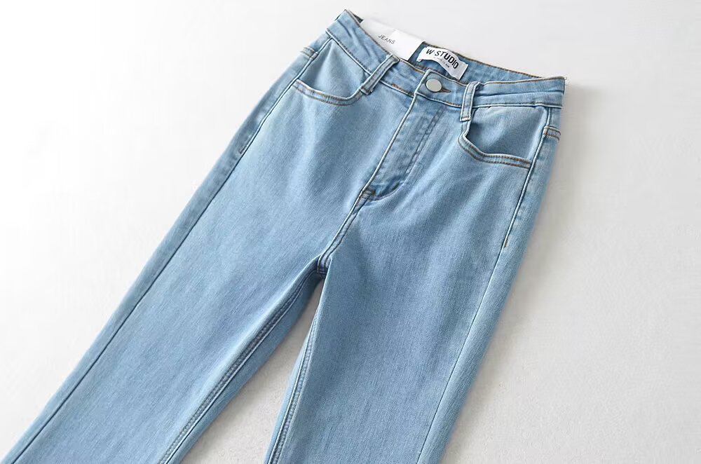 Sexy high waisted flared pants jeans