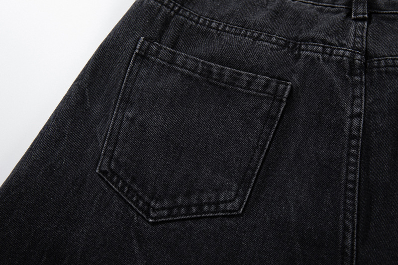 Street Style Retro Deconstructed Patchwork Designer Jeans, High-Quality Unique Design Knife-Style Pants