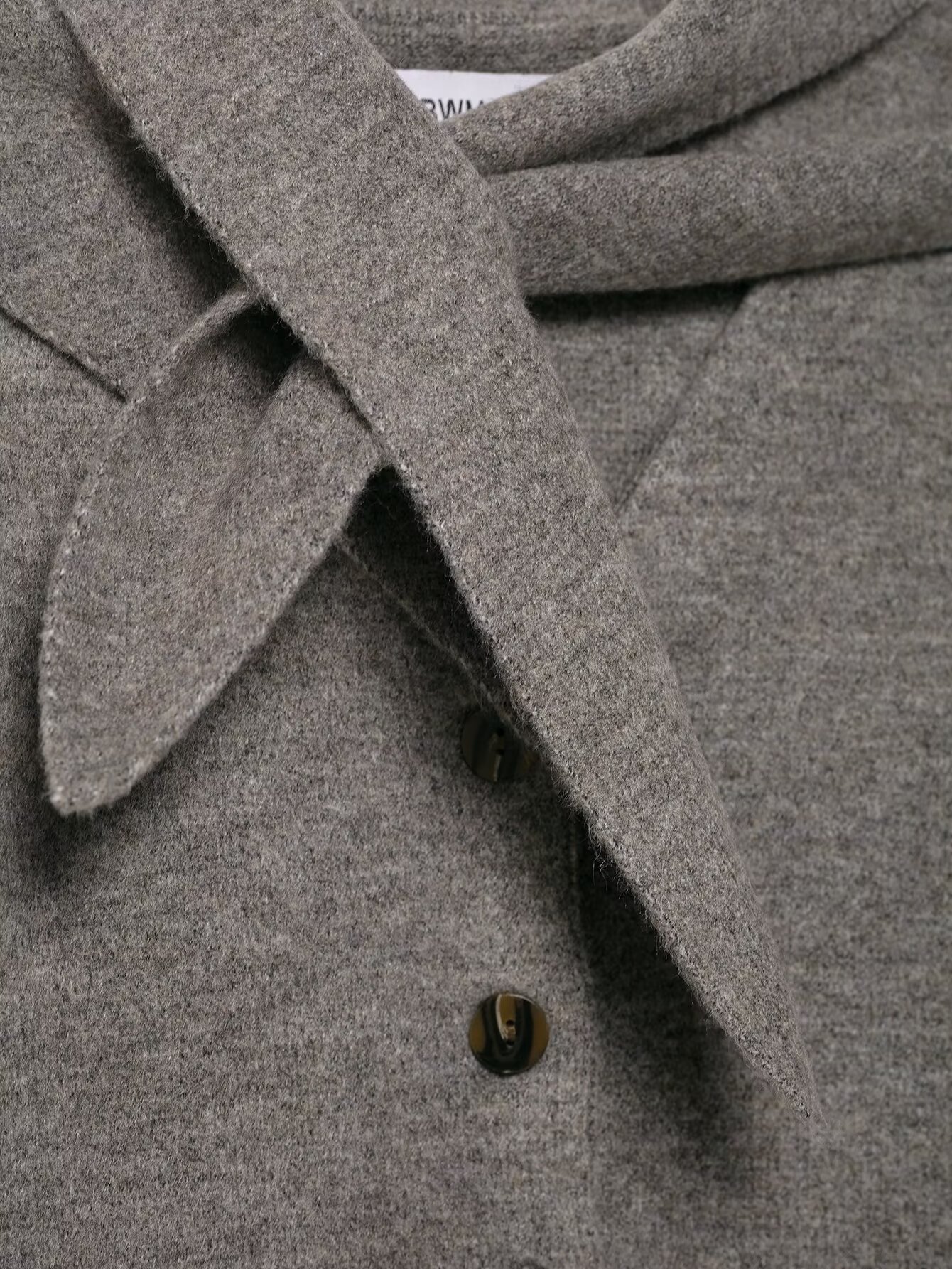 Stole Trim Knit Jacket
