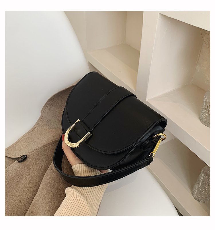 Mirco Creative Small Shoulder handbag Microfiber Synthetic Leather Saddle Bags Versatile Luxury Designer Crossbody Bag for Women