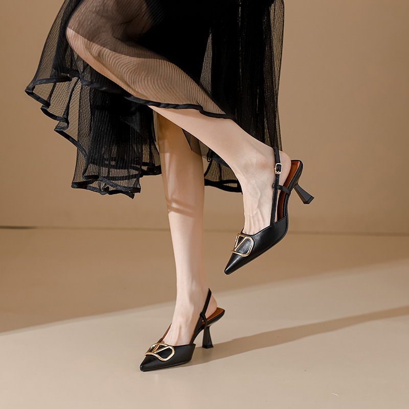 High-heeled Shoes for Women with Thin Heels, Fashionable Dress Shoes, Sandals for Women, Stylish Huizhou Women's Shoes