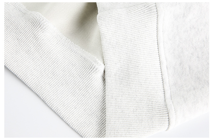 American Trend Partial Zipper Long Sleeve Sweatshirt