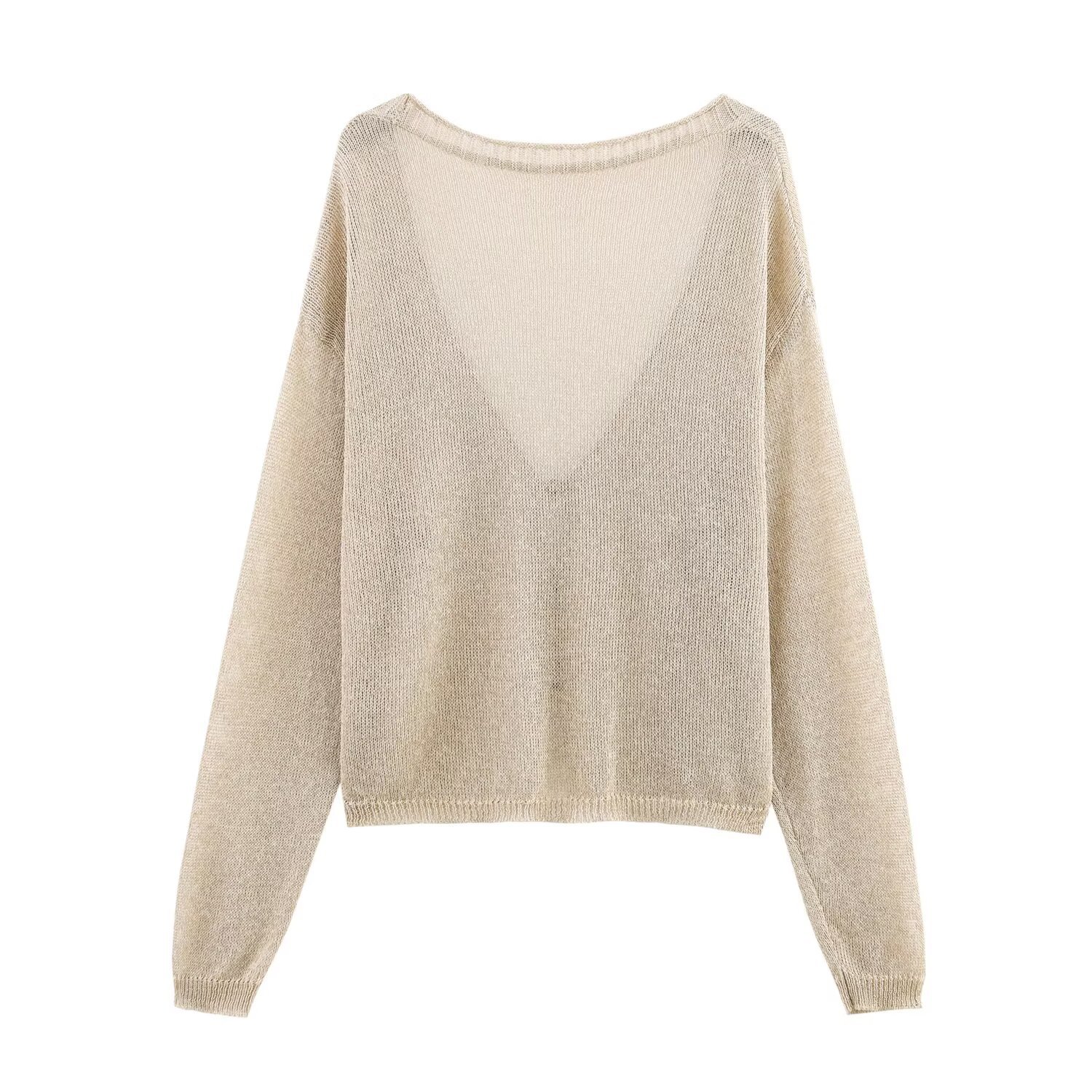 Ladies' Wrist-Length Cardigan Sweater