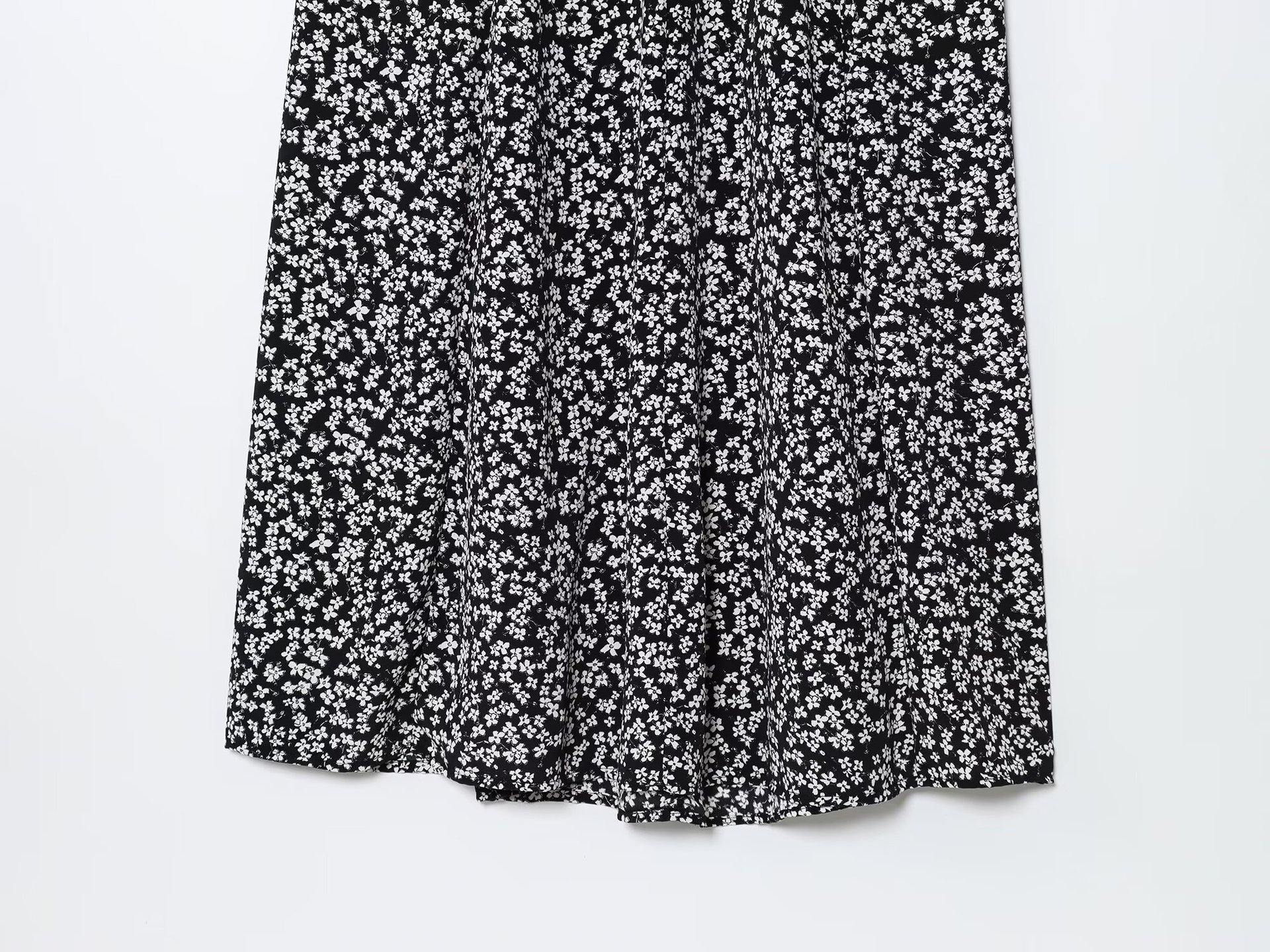 Women's Fashion Sexy Backless Floral Print Midi Dress