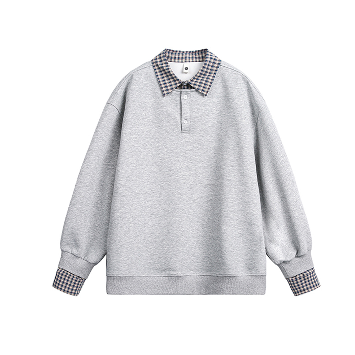 Solid Faux Layered Hoodie