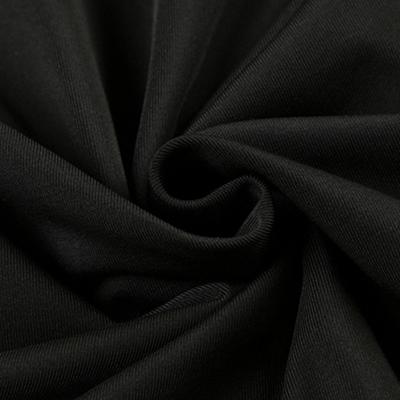 Deep Plunge Frill Full Arm Fitted Ladies Dress