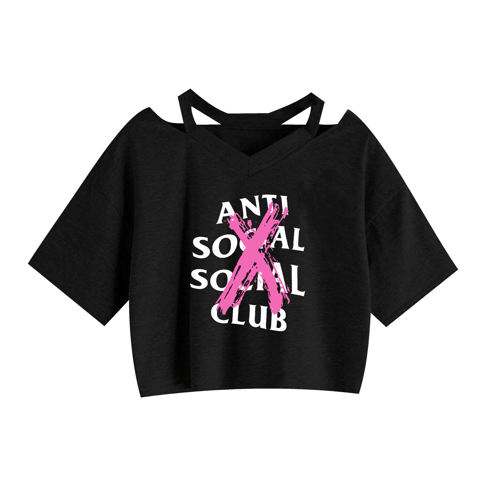 Strapless Cotton Anime Cartoon Cropped Tank Top