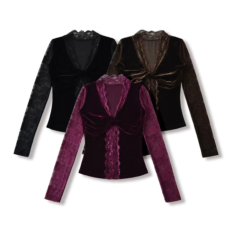 Sultry Solid Plunge Tied Front Bodysuit