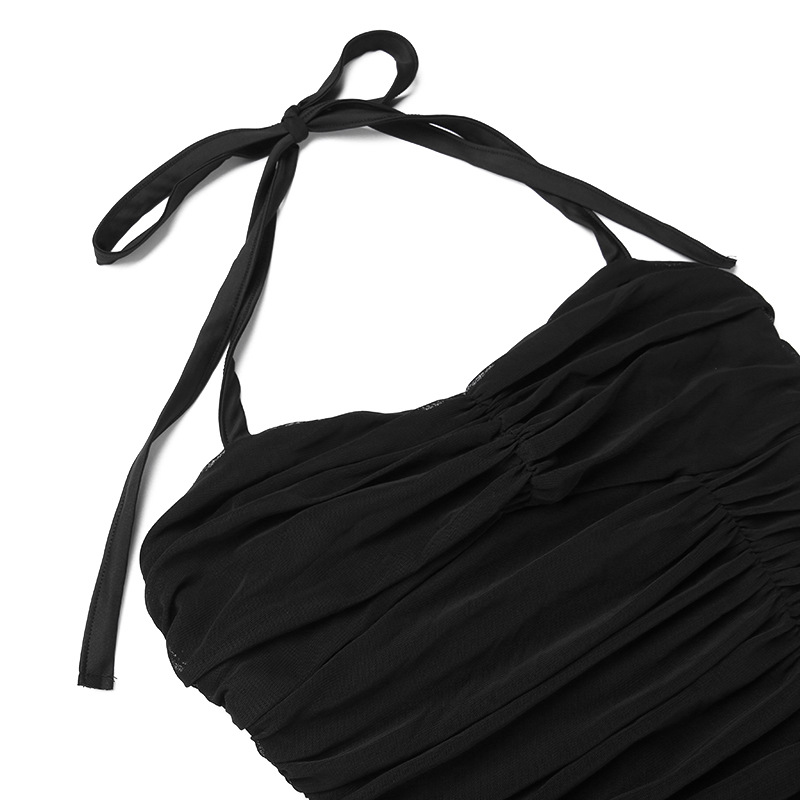 V-Neck Sleeveless Polyester Bodycon Maxi Dress