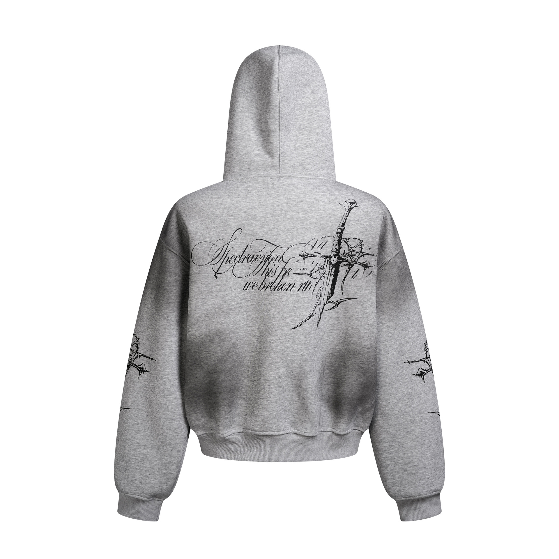American Retro Distressed Icon Loose Hoodie