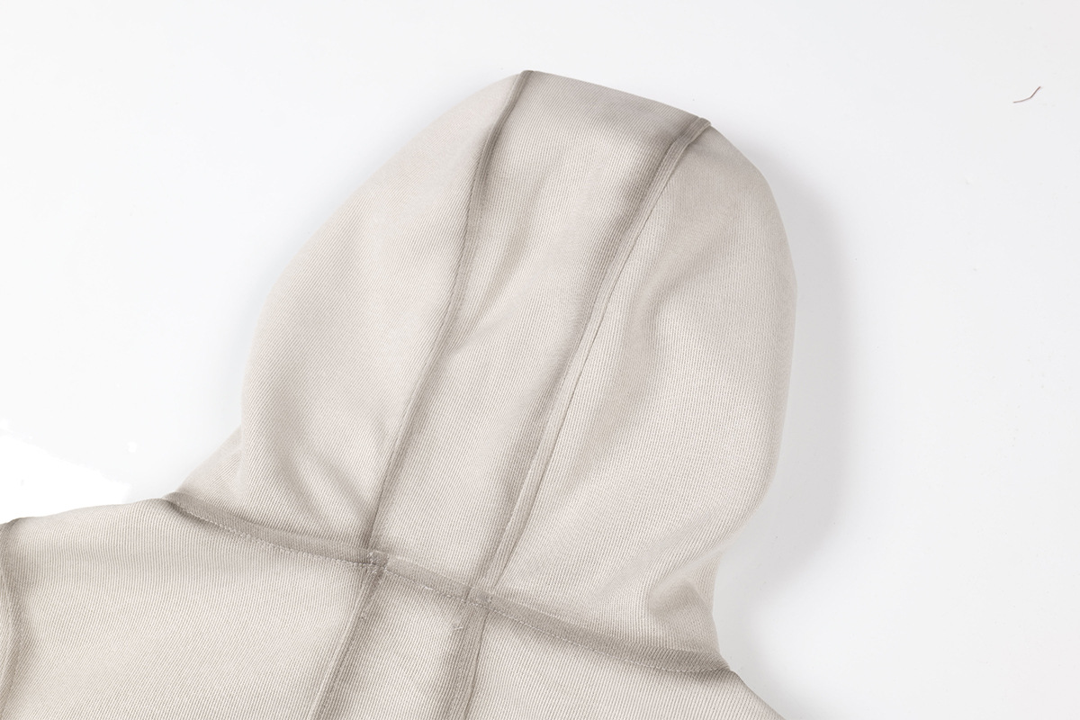 Retro Geometric Cotton Loose Fit Hoodie
