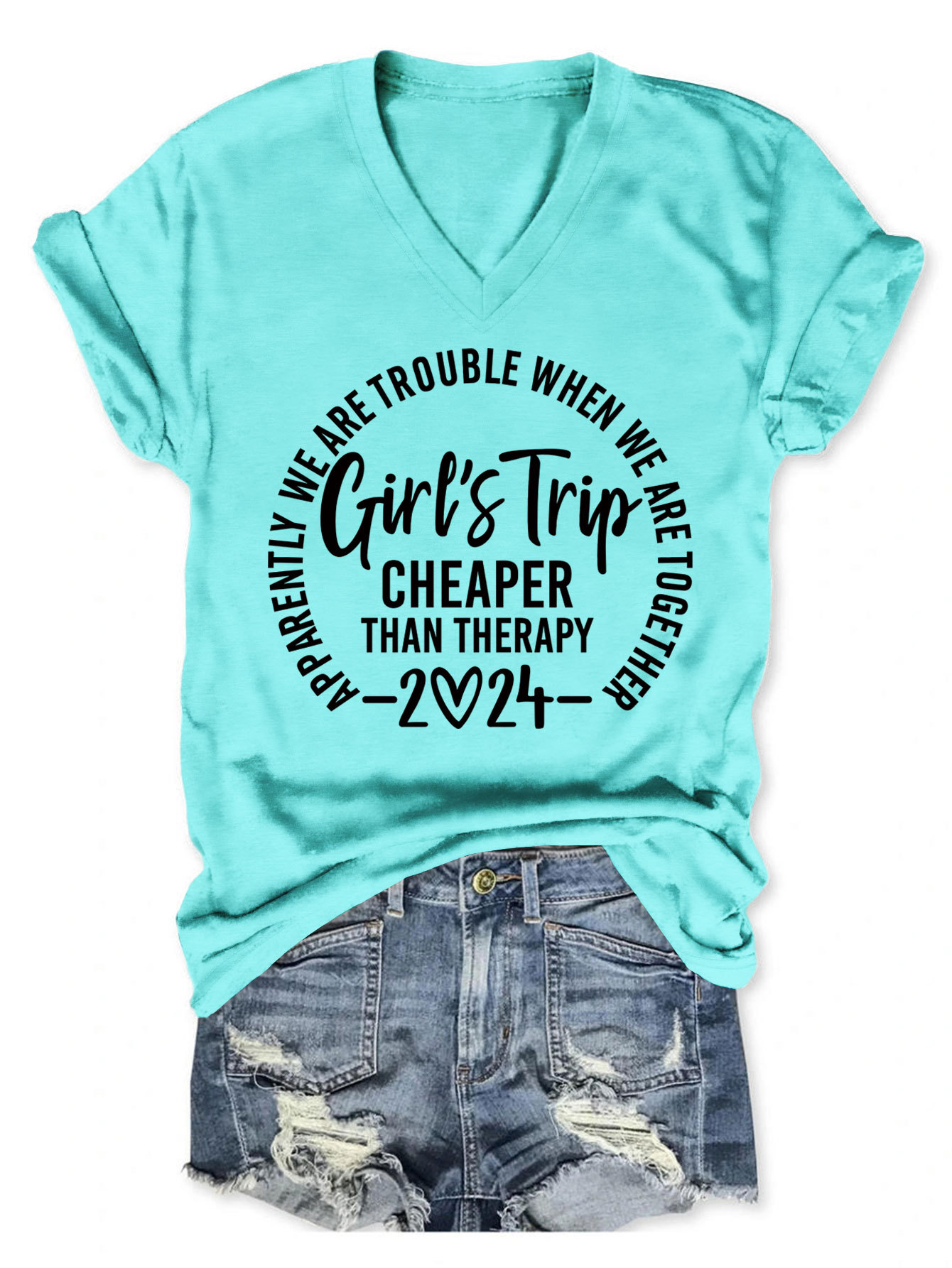 Geometric Print Crew Neck Short Sleeve Tee