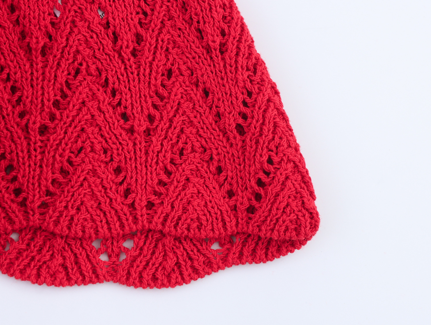 Women's Clothing Layered Decorative Textured Knit Mini Dress