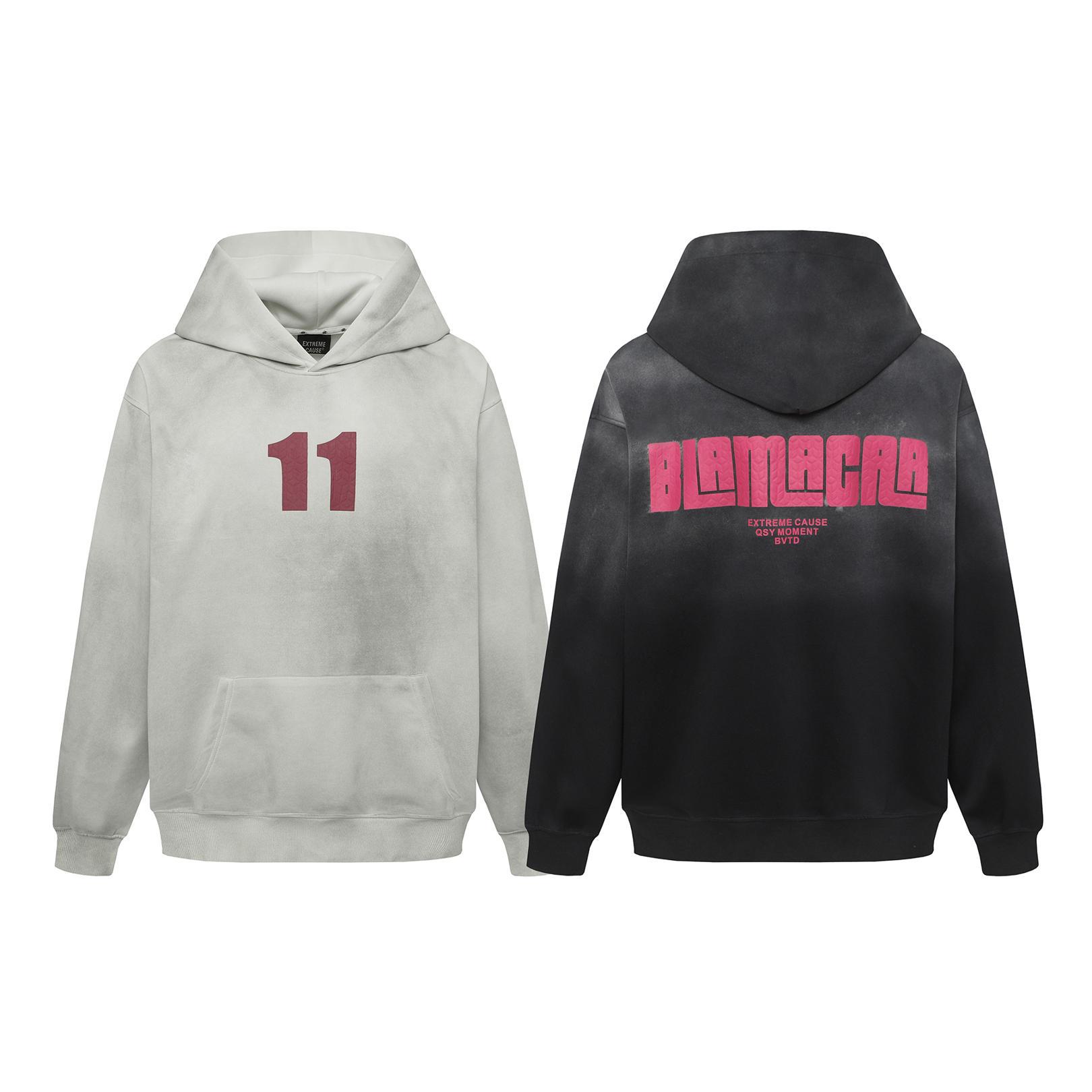 Unisex Cotton Polyester Alphabet Hoodie