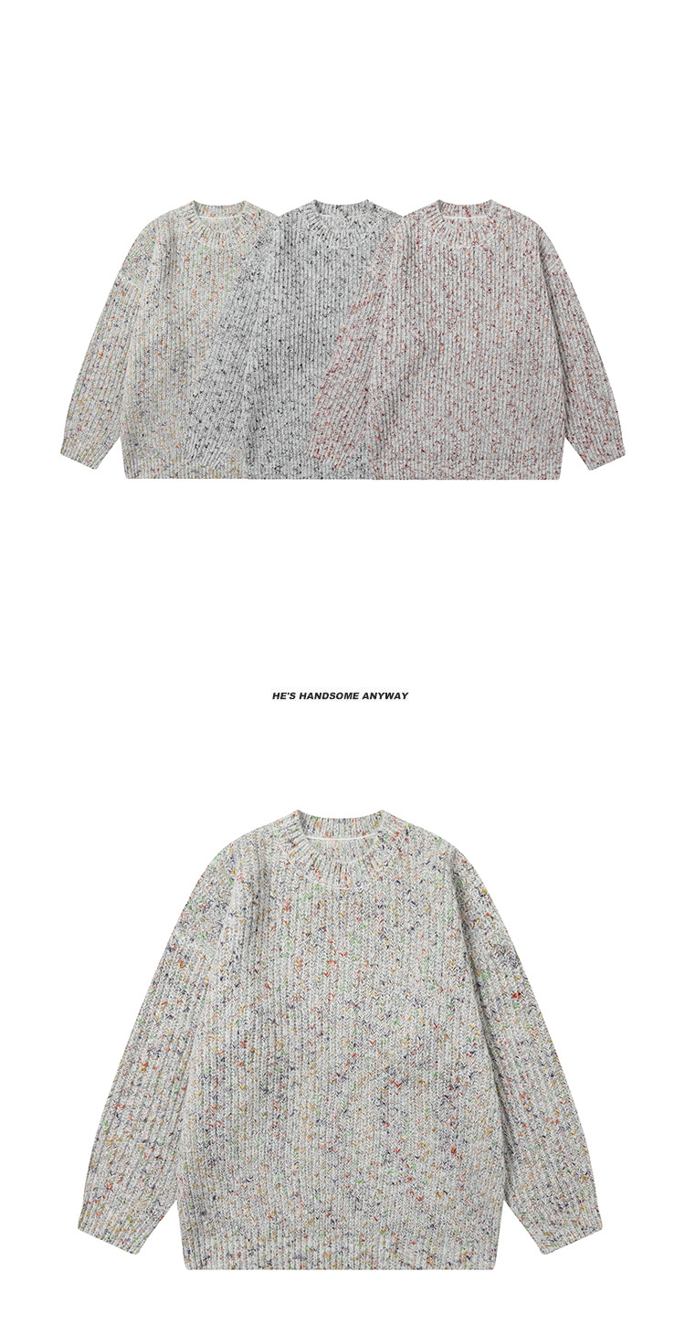 Japanese Workwear Two-Tone Oversized Sweater