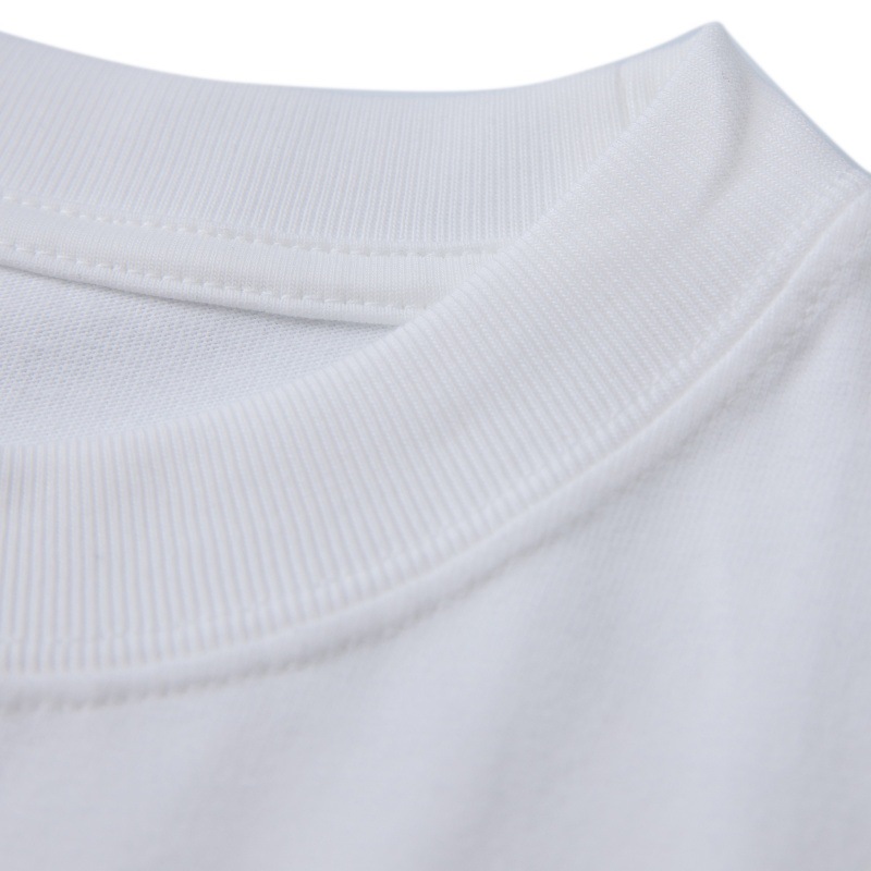 Cotton Stitched Initial Skater Crew Full Arm Tee