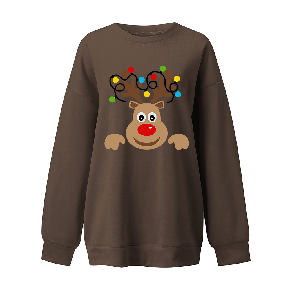 Winter 3D Deer Oversized Hoodie