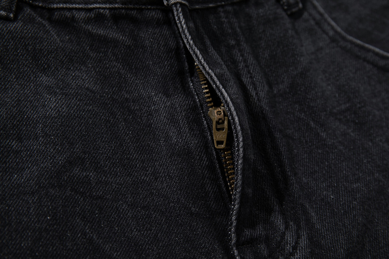 Street Style Retro Deconstructed Patchwork Designer Jeans, High-Quality Unique Design Knife-Style Pants