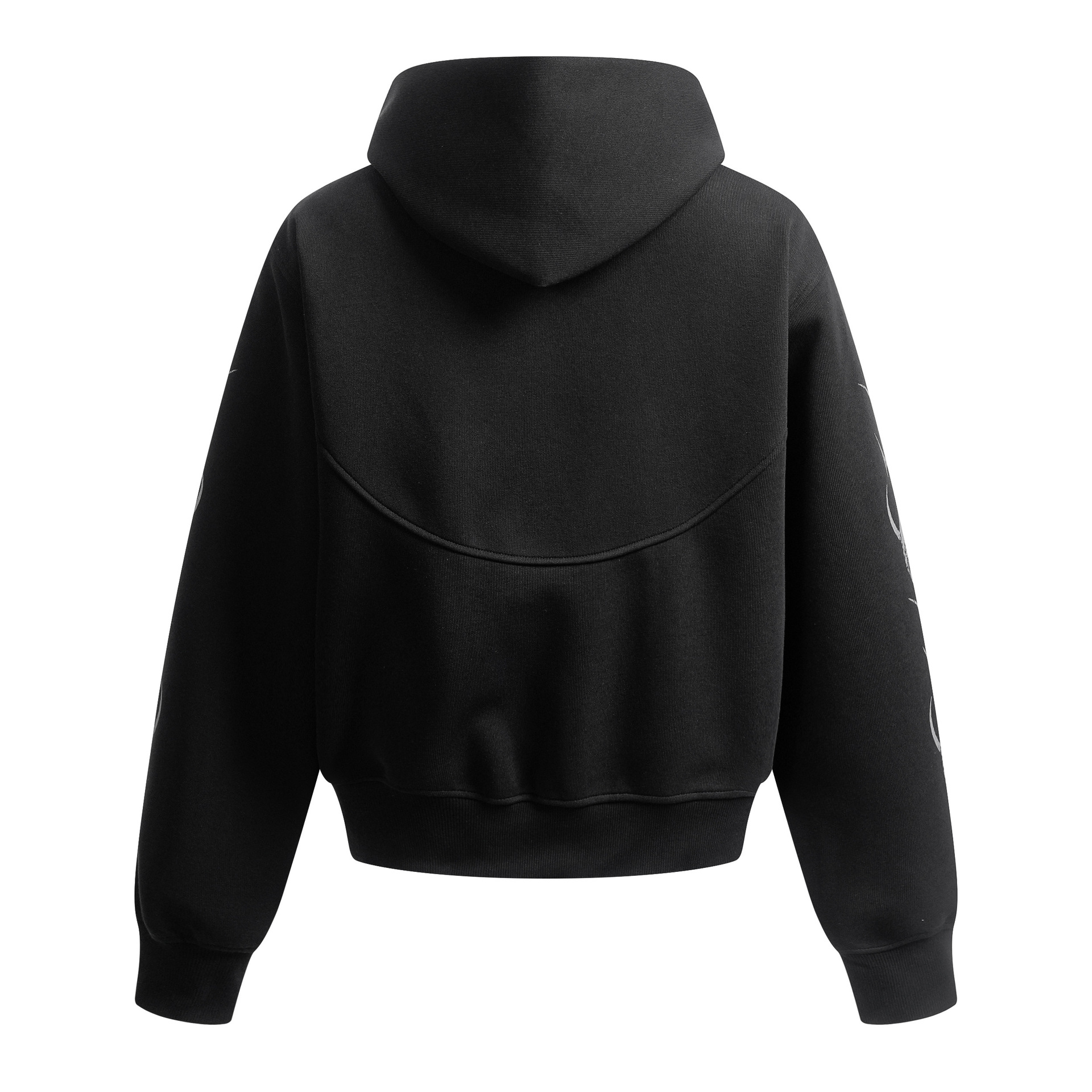 Man's American Retro Zip-Up Geometric Cotton Hoodie