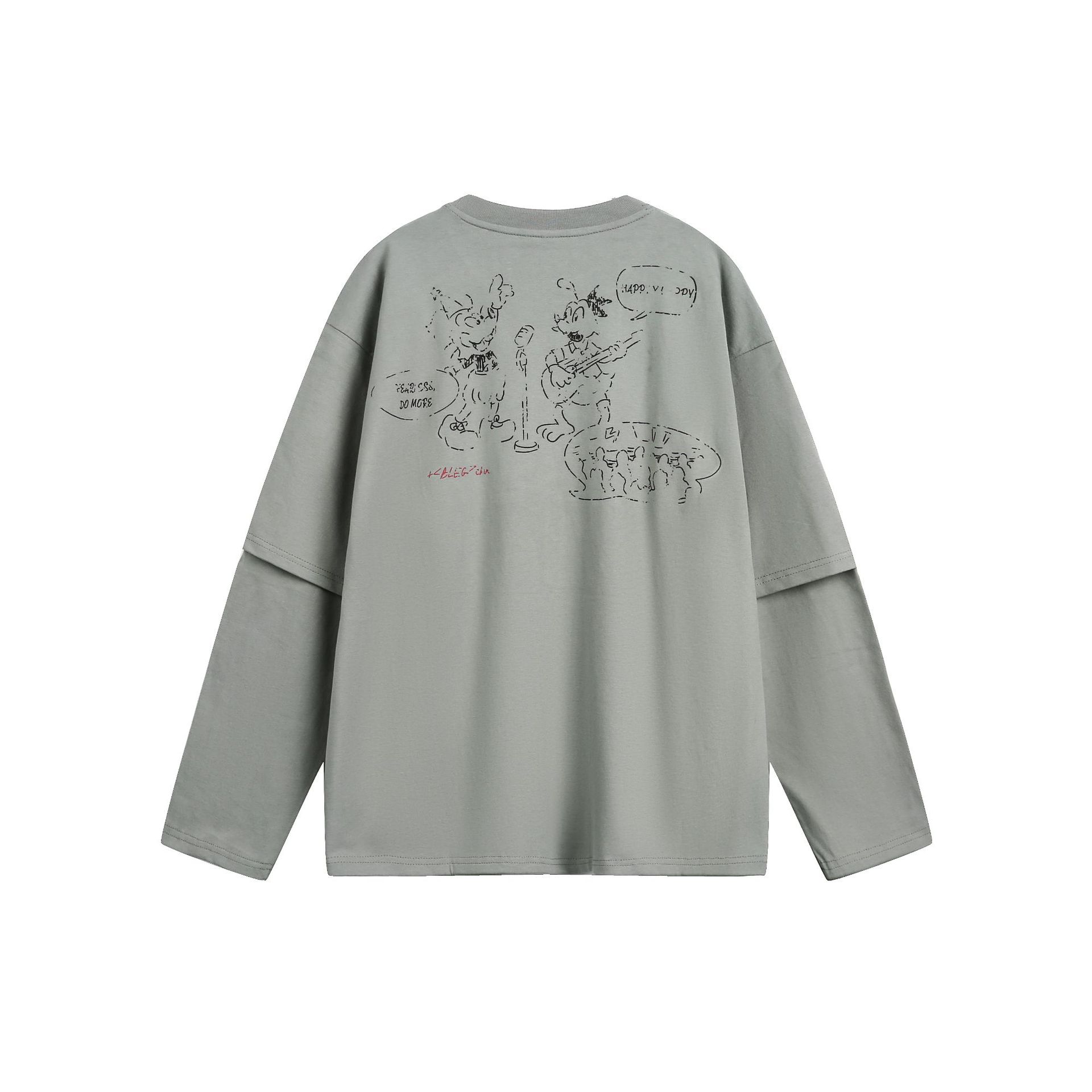 American Retro Cartoon Loose Fit Streetwear T-Shirts