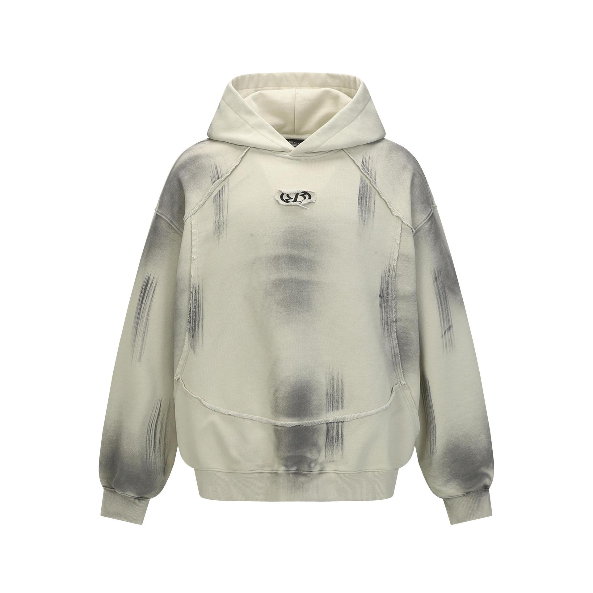 Graphic Retro Long Sleeve Cotton Blend Hoodie
