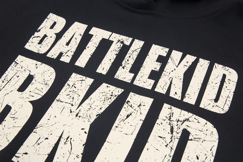 Urban Typography Long Sleeve Hoodie