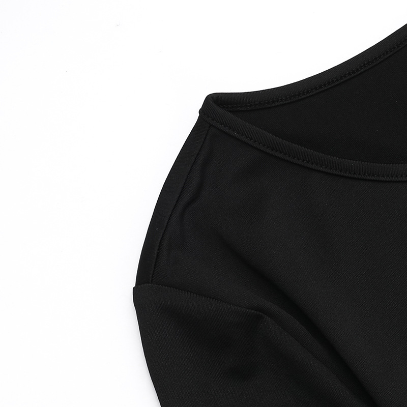 High Waist Polyester Pencil Midi Skirt Scalloped Hem