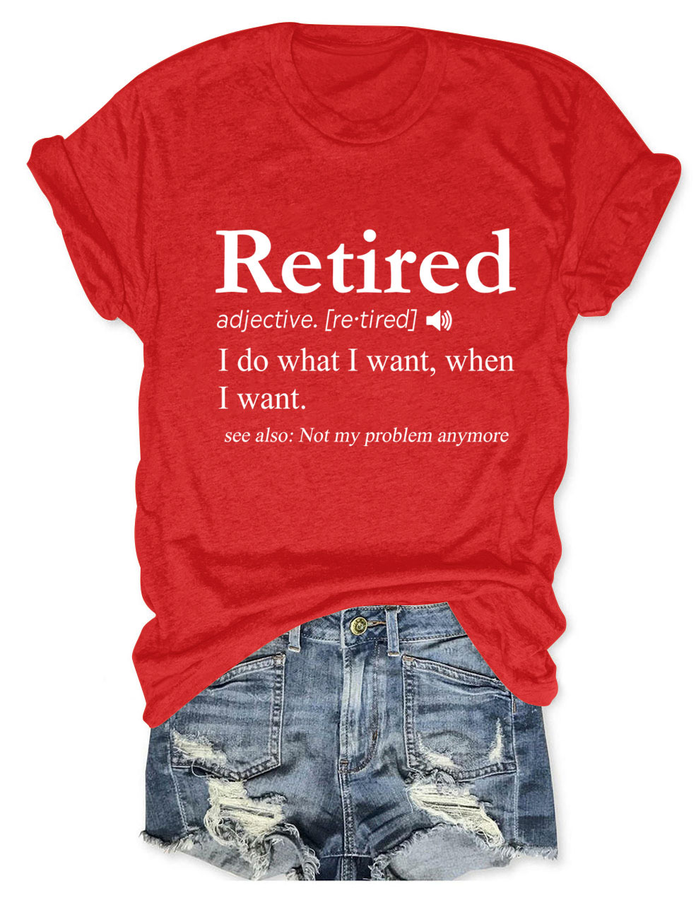 Ladies' Oversized Geometric V Collar T-Shirt