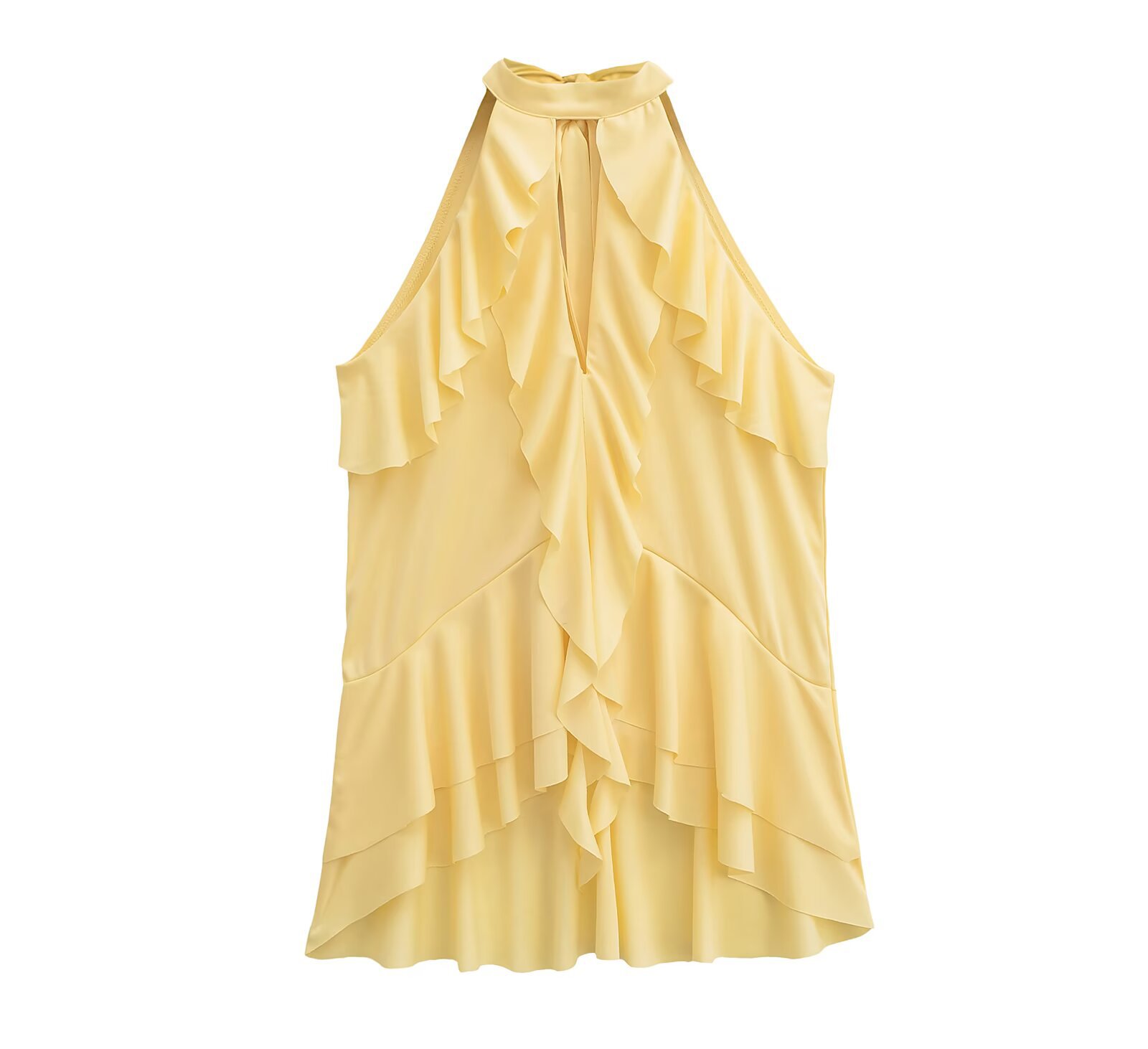Modern Layered Solid Color Cowl Cami