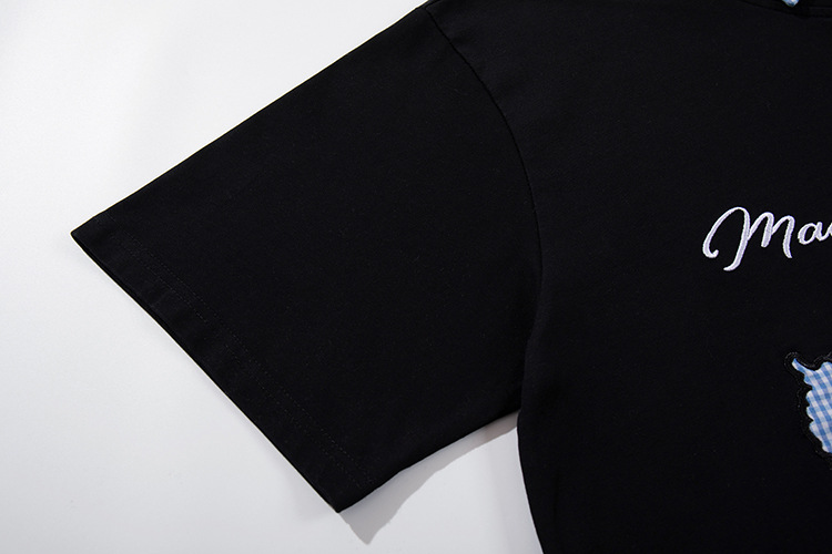 Oversized American Cotton Letter Layered Button-Down Guy's Tee