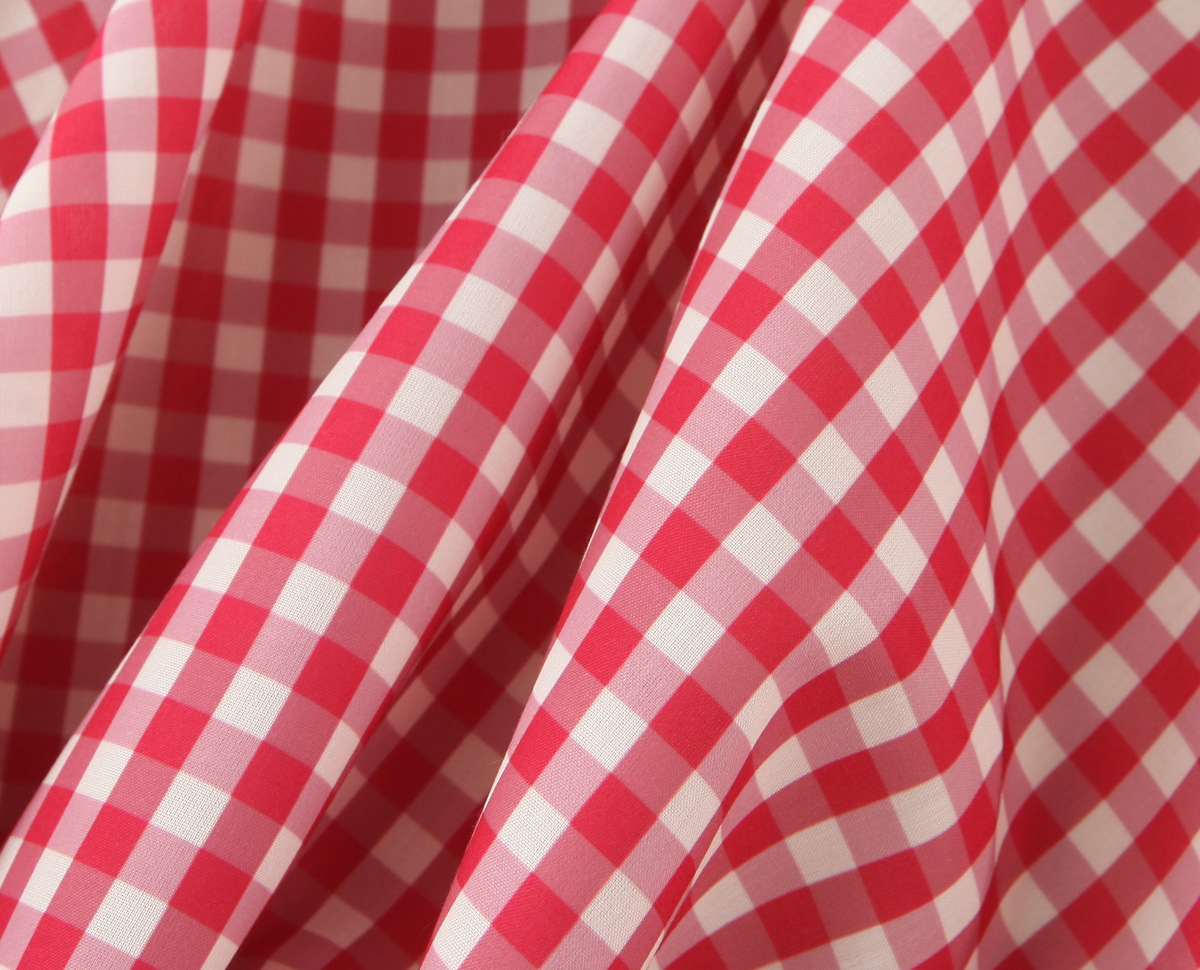 Sweet Red Plaid Single-Breasted Heart Pocket Halter Mini Dress