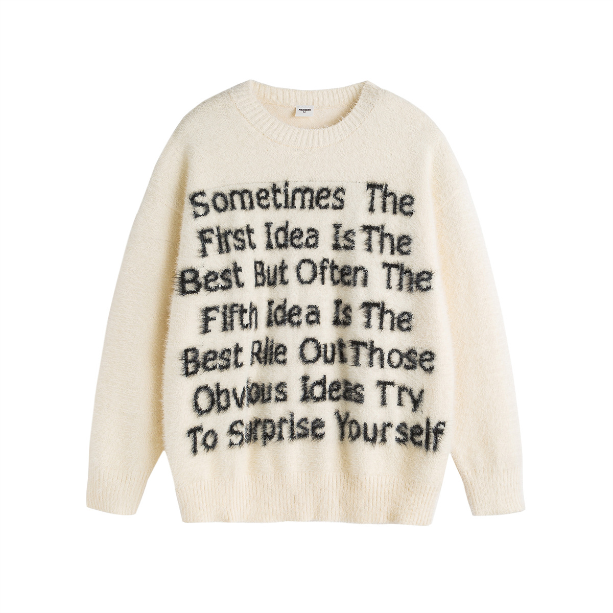 Japanese Workwear Oversized Color Block Sweater