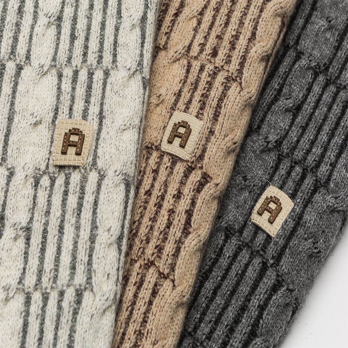 Long Sleeve Color Block Workwear Sweater