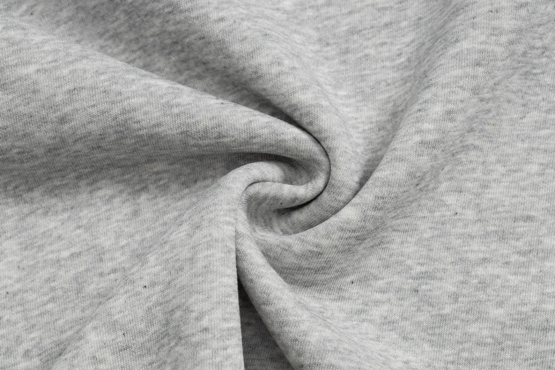 Vintage Monogram Stitched Hoodie With Button Placket