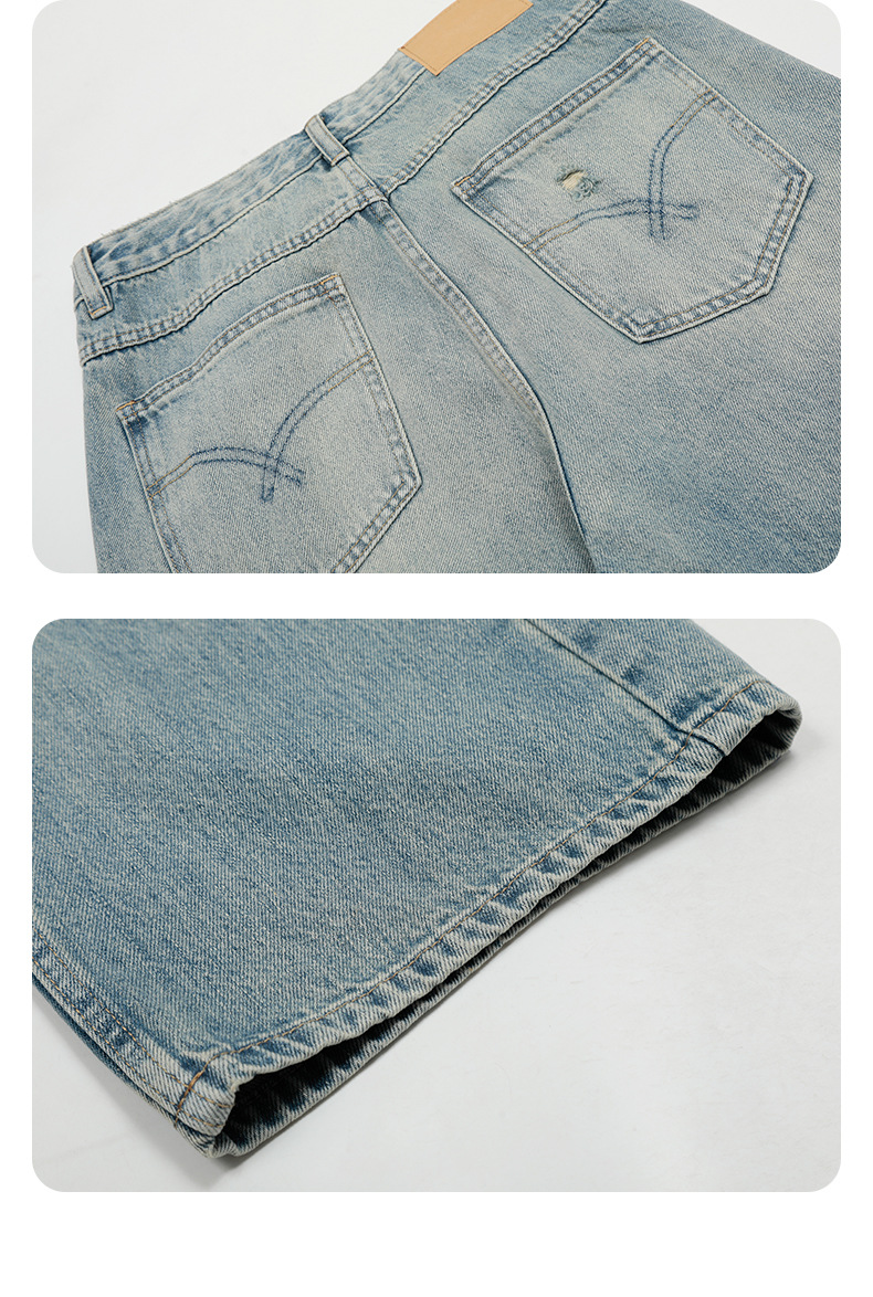 Simple Clean Fit Vintage Loose Casual Slimming Long Pants