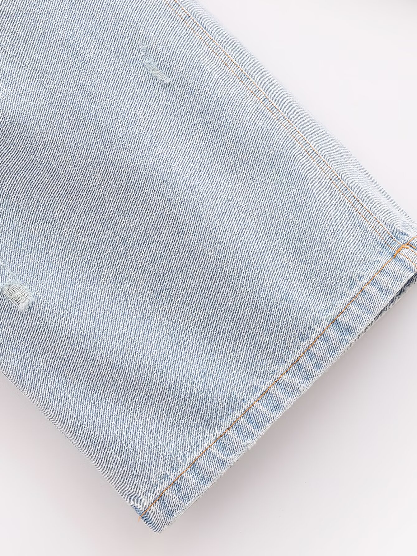 Versatile high waisted ripped loose distressed denim pants for women