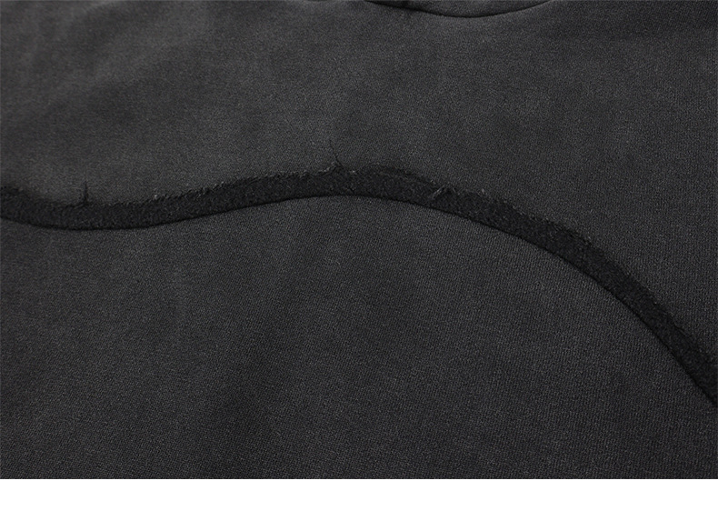 Cotton Paneled Exposed Seam Hoodie