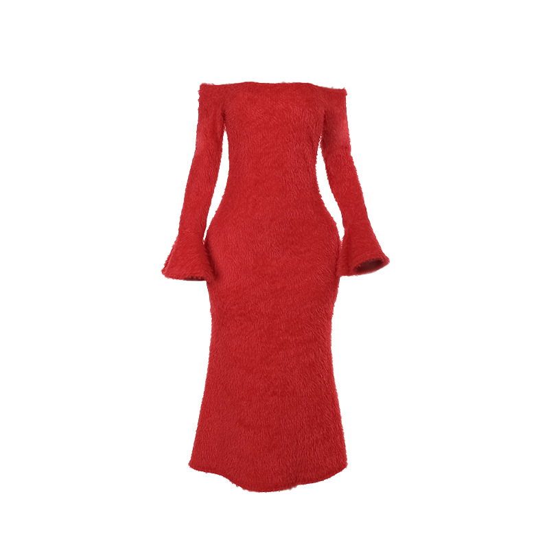 High Waist Asymmetric Bodycon Dress