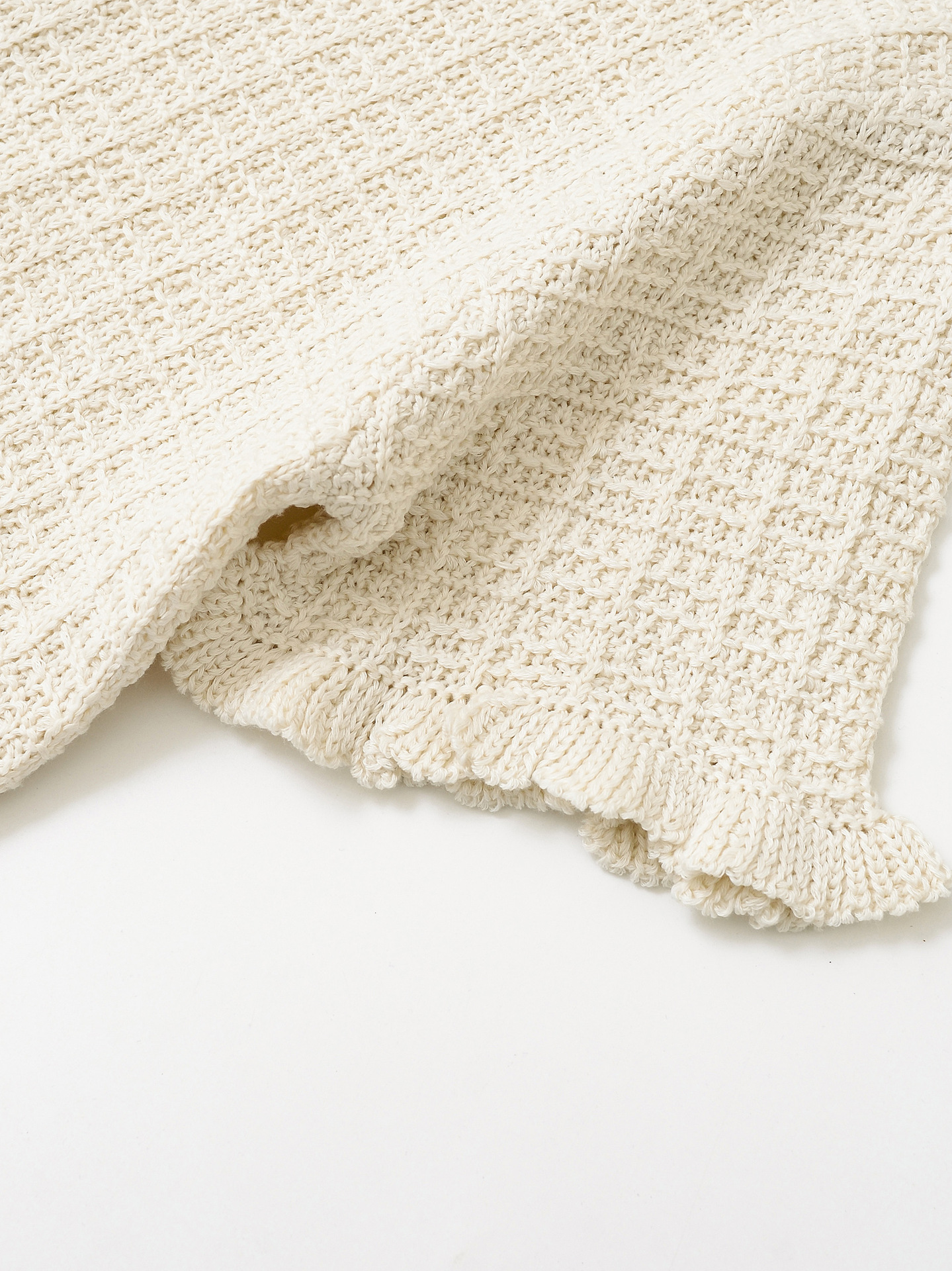 Modern Three-Quarter Knit Crew Sweater