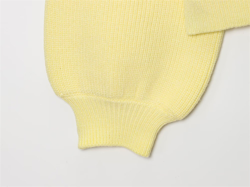 Spring New Style Round Neck Solid Color Loose Fit Pullover Unique Versatile Elegant Commuter Knitwear