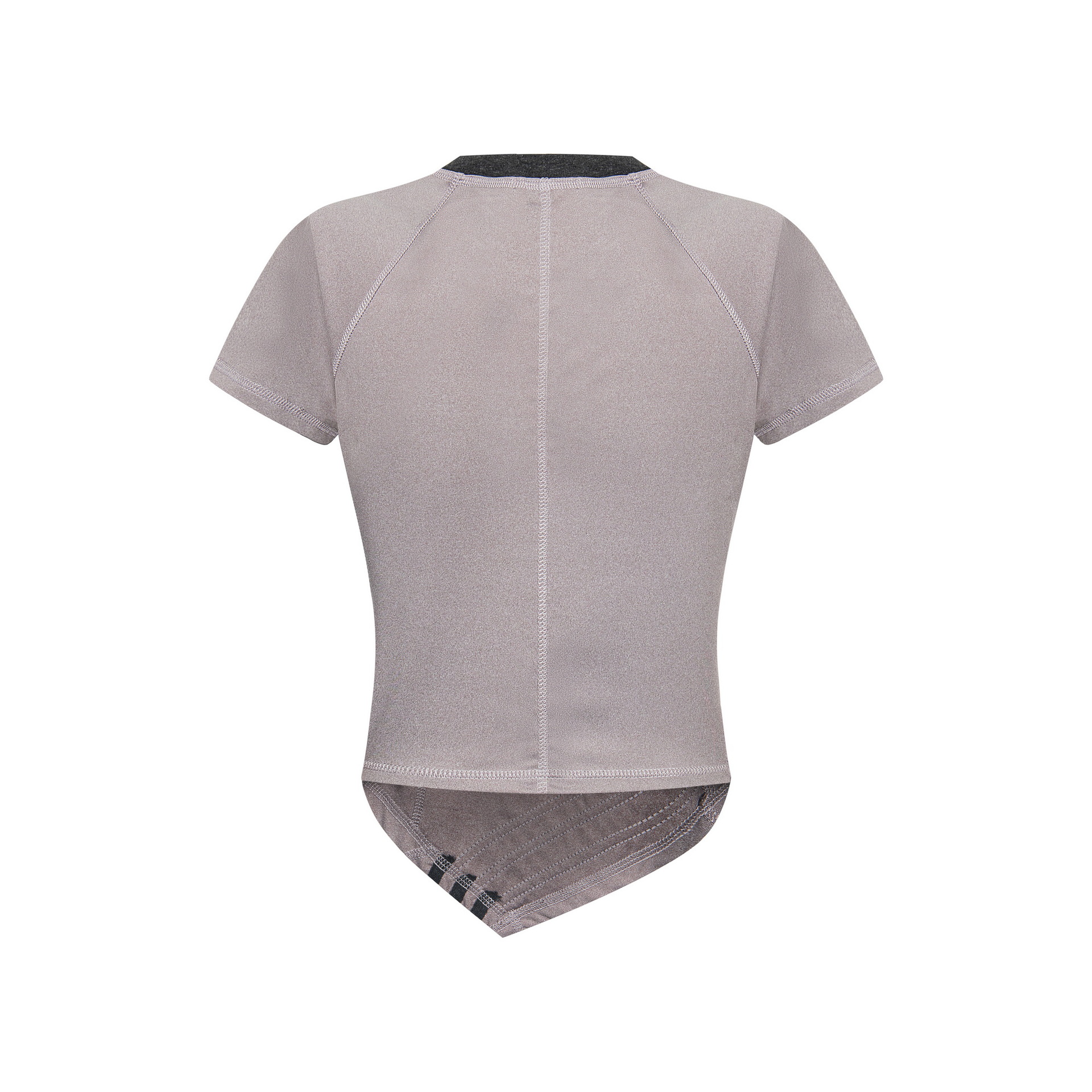 Irregular short sleeved T-shirt